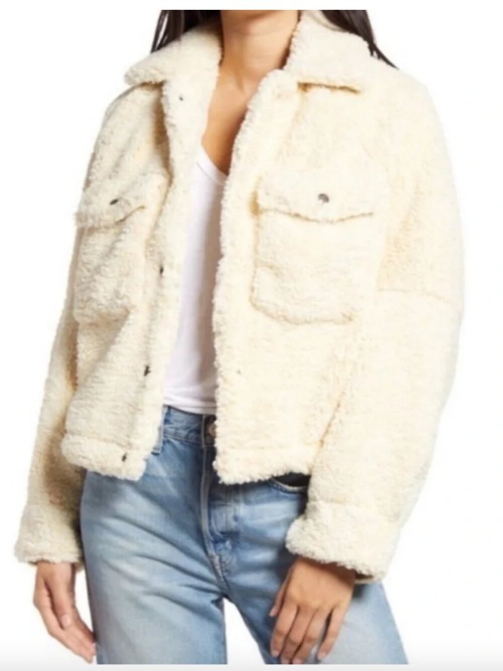 Free People We the Free Teddy Swing Jacket XL